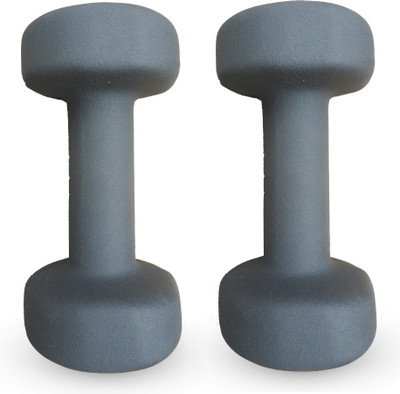 

Kobo HOME GYM EXERCISE 5 KG X2 (Total 10KG) CARDIO AEROBIC TRAINING FITNESS GRIPPY NEOPRENE (Pair) Fixed Weight Dumbbell(10 Kg), Grey