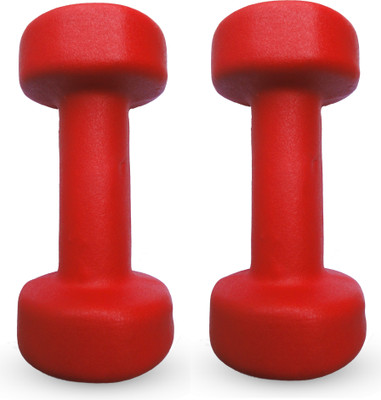 

Kobo HOME GYM EXERCISE 3KG X 2 (Total 6KG) CARDIO AEROBIC TRAINING FITNESS GRIPPY NEOPRENE (Pair) Fixed Weight Dumbbell(6 Kg), Red