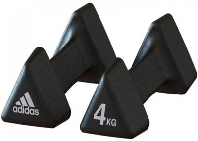

ADIDAS Neoprene Fixed Weight Dumbbell(4 kg), Black