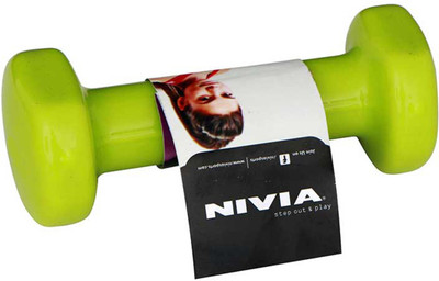 

Nivia Vinyl Fixed Weight Dumbbell(1 kg), Green