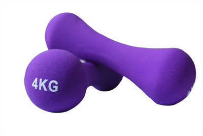 

B FIT USA Neoprene Fixed Weight Dumbbell(4 kg), Purple