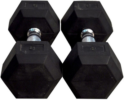 

Tima Hexa Dumbbells 3kg Fixed Weight Dumbbell(6 Kg), Black