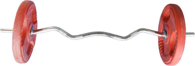 

Royal 3Feet Curve Z Bar with 5Kg 2 Plates Adjustable Dumbbell(10 kg), Silver