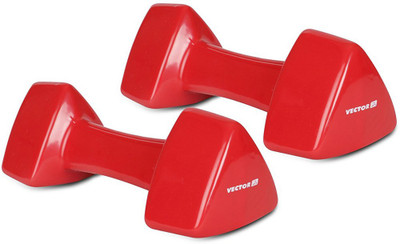 

Vector X Pair of PVC Dumbbells (5KG+5KG) Fixed Weight Dumbbell(10 kg), Red