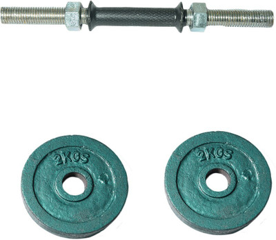 

Royal 2kg_2pc_Casting_green_plates+1pc_Black_Handle Green Weight Plate(5 kg)