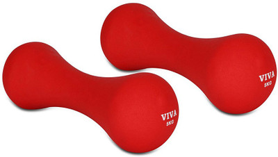 

Vector X Pair of Neoprene Dumbbells (5KG+5KG) Fixed Weight Dumbbell(10 kg), Red