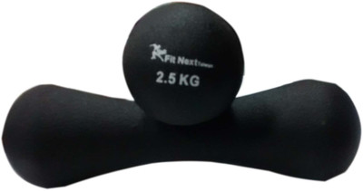 

Fit Next Taiwan Neoprene Fixed Weight Dumbbell(2.5 kg), Black