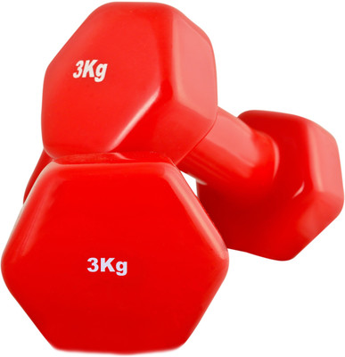 

SportSoul VINYL Fixed Weight Dumbbell(6 Kg), Red