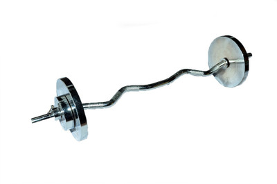

Royal 3ft Curved Rod With 9 Kg Silver Plates Adjustable Dumbbell(9 kg)