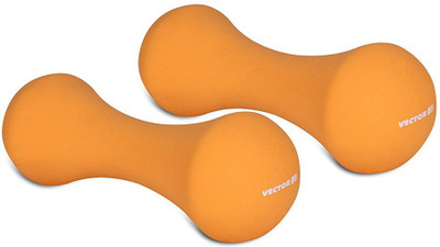 

Vector X Pair of Neoprene Dumbbells (4KG+4KG) Fixed Weight Dumbbell(8 kg), Orange