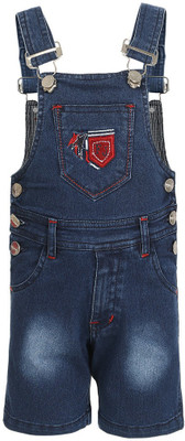 

Benext Dungaree For Boys Solid Denim(Blue, Dark blue