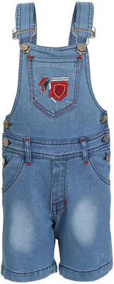 

Benext Dungaree For Boys Solid Denim(Light Blue