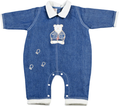 9% OFF on Tillu Pillu Romper For Boys Casual Solid Cotton(Blue) 9% OFF on Tillu Pillu Romper For Boys Casual Solid Cotton(Blue)