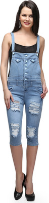 

X-POZ Women's Blue Dungaree, Ice blue