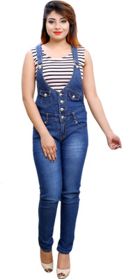 

Sunday Casual Women's Dark Blue Dungaree, Royal blue