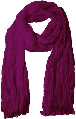 AS42 Cotton Solid Women's Dupatta, Deep pink