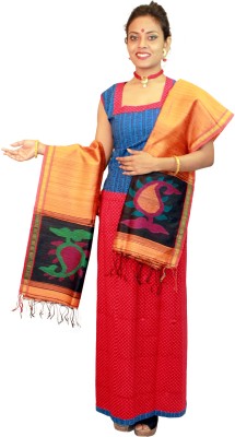 

Slice Of Bengal Pure Silk Printed Women's Dupatta, Orange