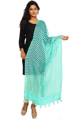 

Kataan Bazaar Viscose Woven Women's Dupatta, Blue