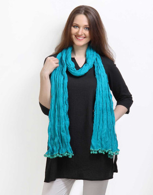 

Javuli Cotton Solid Women's Dupatta, Skyblue