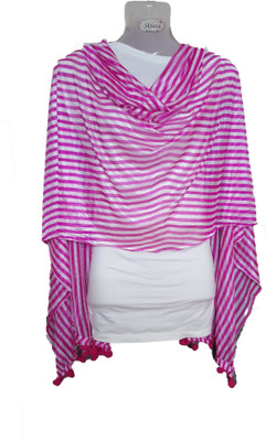 

Skhoza Shimmer Striped Girls Dupatta, Purple