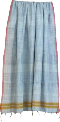 

Indo Mood Cotton Striped Women's Dupatta, Grey