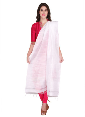 DUPATTA BAZAAR Cotton Blend Solid Women Dupatta