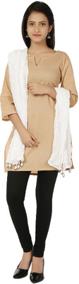 

Tripti Satin Striped Women's Dupatta, White