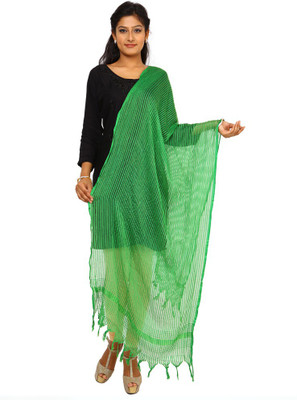 

Kataan Bazaar Viscose Woven Women's Dupatta, Green