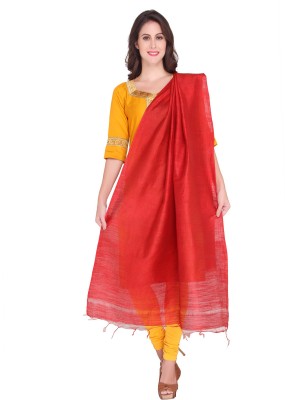 DUPATTA BAZAAR Cotton Blend Solid Women Dupatta