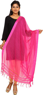 

Kataan Bazaar Viscose Woven Women's Dupatta, Pink