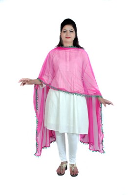 Apratim Cotton Blend Self Design Women Dupatta