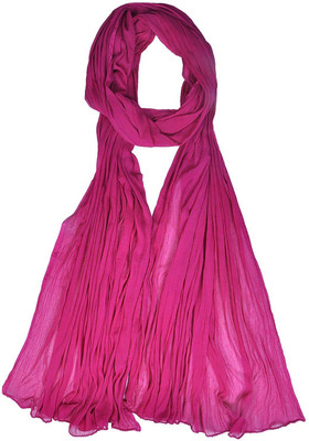 

Color Fall Faux Chiffon Solid Women's Dupatta, Pink