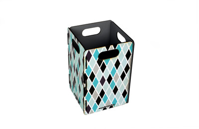 

My Own Wood Dustbin(Blue)