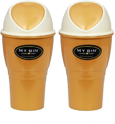 

My Bin Love Meuseme Plastic Dustbin(Multicolor, Pack of 2)