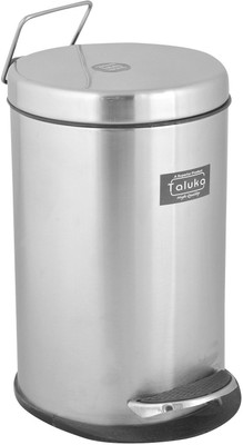

Taluka Stainless Steel Dustbin/Garbage Bin With Plastic Bucket And Pedal Removable and Easy to Throw Stainless Steel, Plastic Dustbin(Steel)
