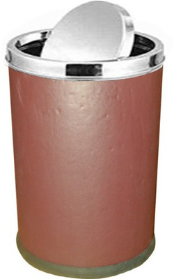 

YASHA LIFESTYLE S.STEEL LEATHERITE SWING BIN (CHERRY) (8" X 12") Stainless Steel Dustbin(Red)