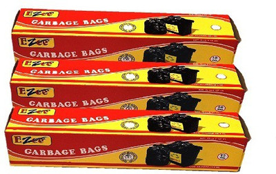 

Ezee Garbage Bag Large 30 Inches x 36 Inches 30 Pieces Plastic Dustbin(Black, Pack of 3)