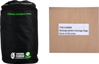 

Lighthouse Car bin Polyester Dustbin(Black)