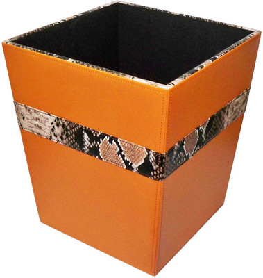 

ZIFANA DB_103 Wood Dustbin(Orange)