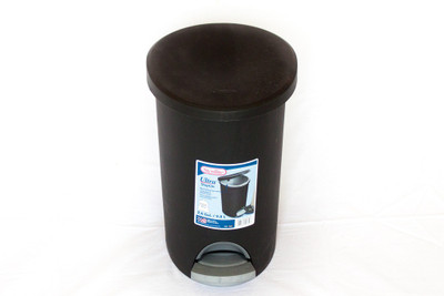 

Sterilite Stepon Plastic Dustbin(Black)