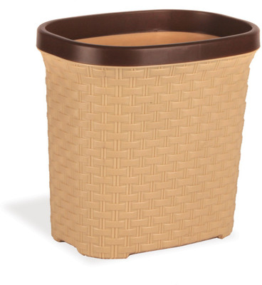 

Polyset Brio Waste Paper Plastic Dustbin(Beige)