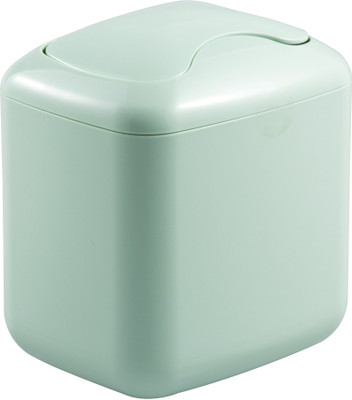 

Interdesign InterDesign Una Vanity Countertop Wastebasket Trash Can - Mint Plastic Dustbin(Green)