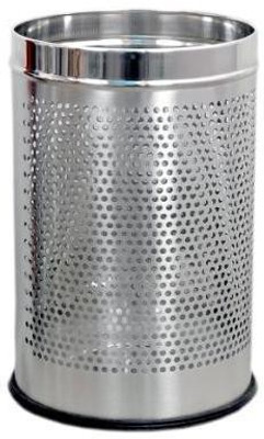 

King Traders - Perforated Open / Garbage Bin/Medium and Large/ - 7 Litre (8"x12") + 11 Litre (10'' X 14'')- Set of 2 Pcs Stainless Steel Dustbin(Steel, Pack of 2)