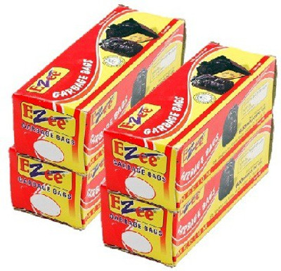 

Ezee Garbage Bag Medium 24 Inches X 32 Inches Pack Of 4 ( 60 Pieces ) Plastic Dustbin(Black, Pack of 4)