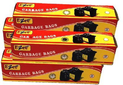 

Ezee Garbage Bag Large 30 Inches X 37 Inches ( 40 Pieces ) Plastic Dustbin(Black, Pack of 4)