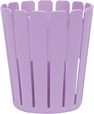 

Chrome Plastic Dustbin(Purple)