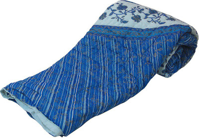 56% OFF on Little India Floral Double Quilt(Cotton, Blue) 56% OFF on Little India Floral Double Quilt(Cotton, Blue)