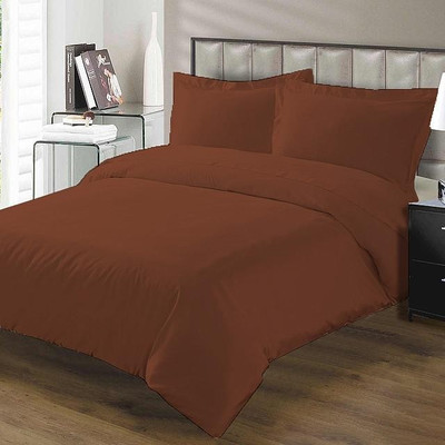 20% OFF on Scala Single Cotton Duvet Cover(Brown, 1 Duvet CoverII2 Pillow Cases)