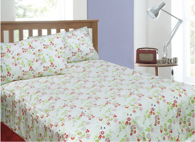 

Rhome Single Cotton Duvet Cover(Green, Grey, Blue, 1 Duvet Cover, 2 Pillow Covers), Blue;green;grey