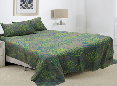 

Rhome Queen Cotton Duvet Cover(Blue, Green, Grey, 1 Duvet Cover, 2 Pillow Covers)